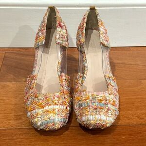 NWOT Ritch Erani NYFC Tweed Tweed Pattern D'Orsay Pumps Women's Size 37